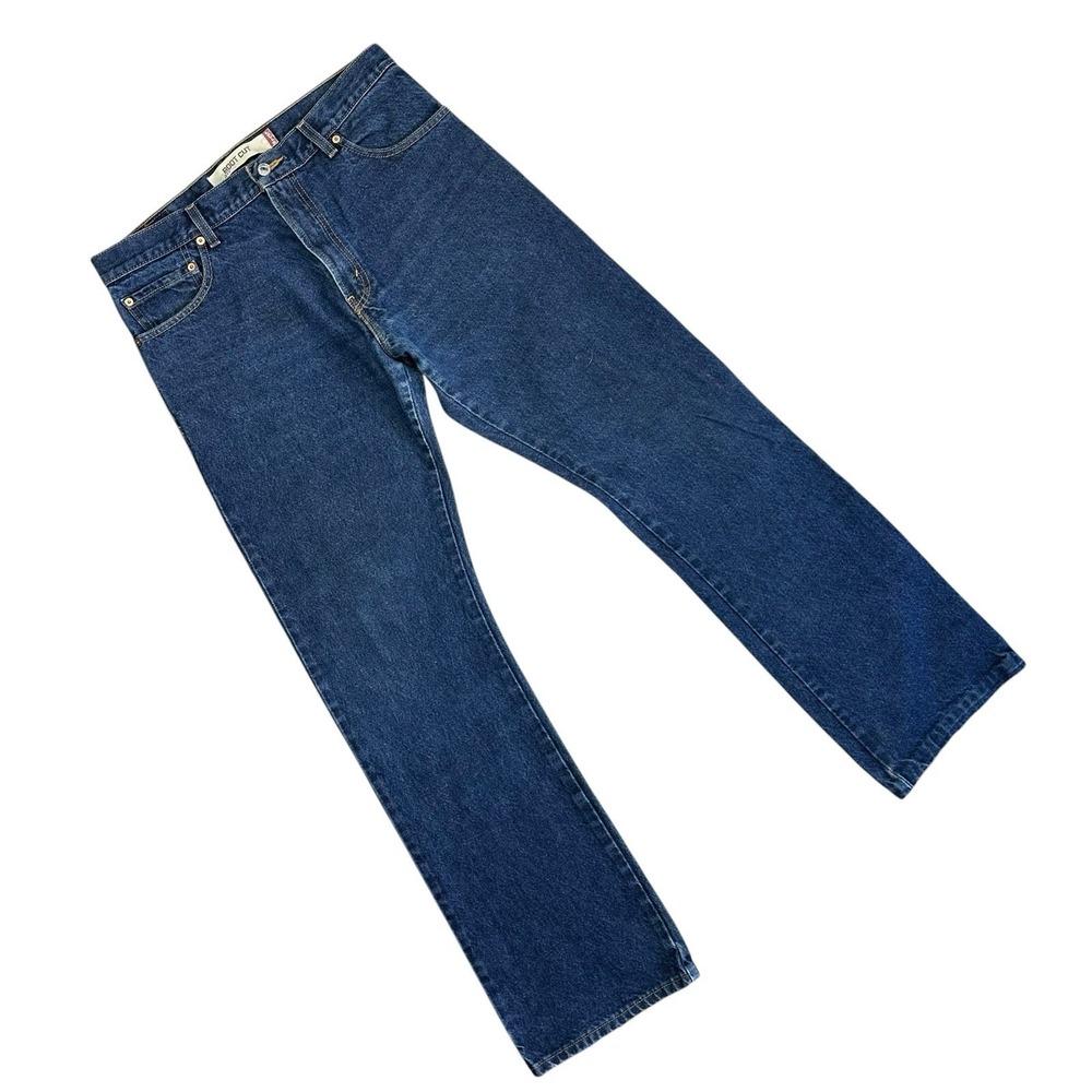 Vtg Y2K Levis 517 Bootcut Jeans Men Fits 35x34 Dark Denim Classic Western